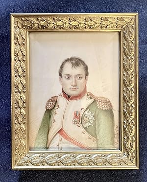 WATERCOLOR PORTRAIT MINIATURE OF NAPOLEON