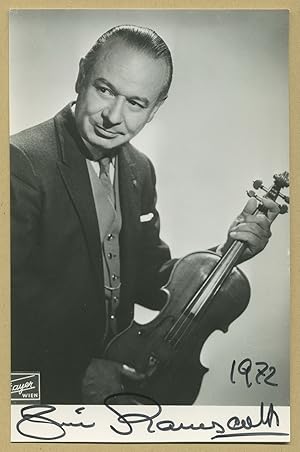 Image du vendeur pour Zino Francescatti (1902-1991) - Signed photo - 1972 mis en vente par PhP Autographs
