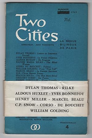 Image du vendeur pour Two Cities 4 (Mai / Summer 1960) mis en vente par Philip Smith, Bookseller