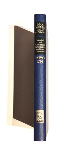 Immagine del venditore per MAX WEBER: GESAMTAUSGABE ABTEILUNG I. SCHRIFTEN UND REDEN BAND 24:WIRTSCHAFTUND GESELLSCHAFT. ENTSTEHUNGSGESCHICHTE UND DOKUMENTE: HG: WOLFGANG SCHLUCHTER venduto da Antiquariat an der Uni Muenchen