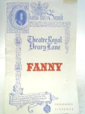 Theatre Royal Drury Lane Fanny Programme