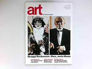 Art - Das Kunstmagazin. Heft 8 August 1981 : Heft 8 / 1981