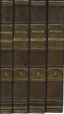 Imagen del vendedor de Estracto de la novisima recopilacin 4 tomos-JUAN DE LA REGUERA Y VALDELOMAR. 1845 a la venta por Libreria Sanchez