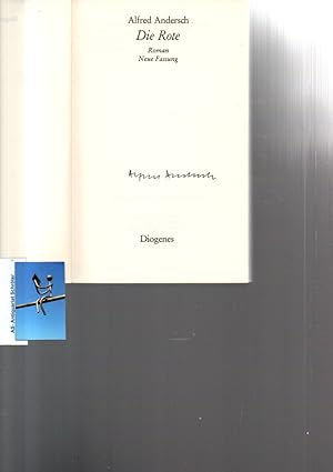 Imagen del vendedor de Die Rote. Roman. Neue Fassung. [signiert, signed]. a la venta por Antiquariat Schrter -Uta-Janine Strmer