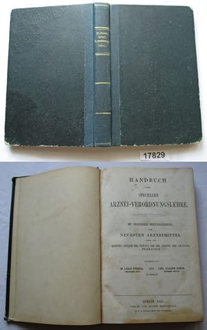 Seller image for Handbuch der speciellen Arznei-Verordnungslehre for sale by Versandhandel fr Sammler