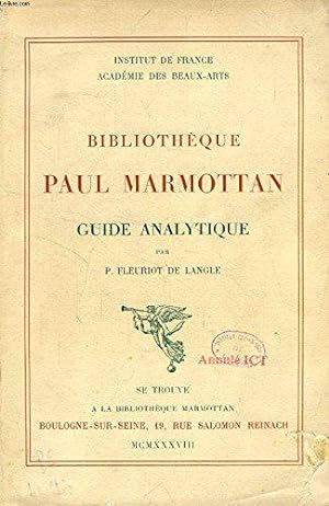 Seller image for Pau Marmottan. Guide analytique : Par P. Fleuriot de Langle for sale by JLG_livres anciens et modernes