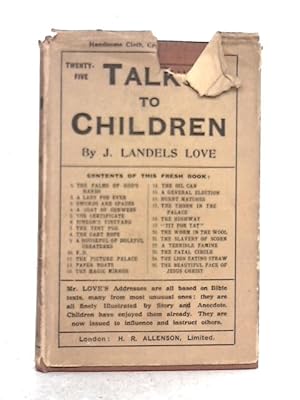 Imagen del vendedor de Talks to Children a la venta por World of Rare Books