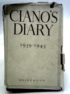 Imagen del vendedor de Ciano's Diary a la venta por World of Rare Books