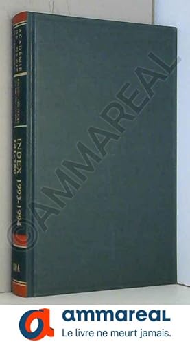 Seller image for Recueil Des Cours/Collected Courses-Index Tomes/Volumes 1993-1994 for sale by Ammareal