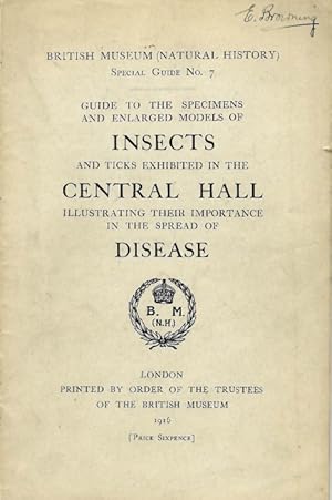 Guide to the specimens and enlarged models of insects and ticks exhibited in the Central Hall ill...