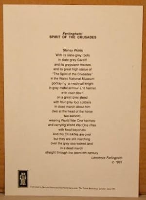 Seller image for Spirit of the Crusades. BROADSIDE 8.2x11.8 inches. for sale by Bucks County Bookshop IOBA