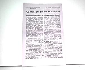 Mitteilungen für das Offizierkorps. Nr. 28 Januar 1944. Unterrichtsmaterial über die Ziele und Me...