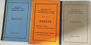 Seller image for Association of Christadelphian Mutual and Bible Study Classes Essays - Session 1962 - 1963 , Session 1964 - 1965, and Session 1966 - 1967 - 3 books for sale by Your Book Soon