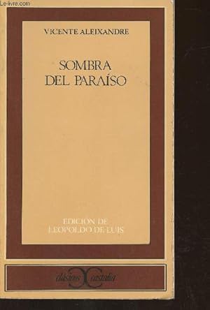 Bild des Verkufers fr Sombra del paraiso zum Verkauf von Le-Livre