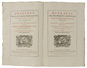 RITRATTI DE' PREPOSITI GENERALI DELLA COMPAGNIA DI GESU' delineati, ed incisi da Arnoldo Van West...