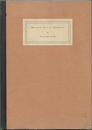 Bild des Verkufers fr Modern Art in America zum Verkauf von Between the Covers-Rare Books, Inc. ABAA