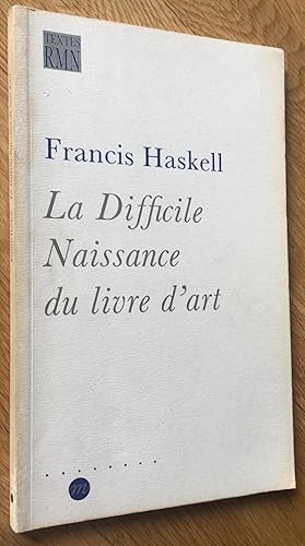 La difficile naissance du livre d'art