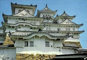 Bild des Verkufers fr Ansichtskarte / Postkarte Himeji Prf. Hyogo Japan, Himeji Castle, Main and West Tower zum Verkauf von akpool GmbH