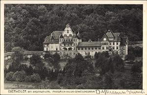 Ansichtskarte / Postkarte Oberweiler Badenweiler im Schwarzwald, Friedrich Hilda Genesungsheim