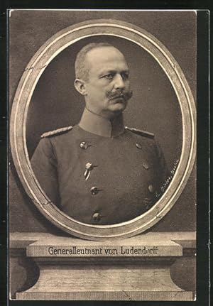 Ansichtskarte Generalleutnant Erich von Ludendorff im Portrait