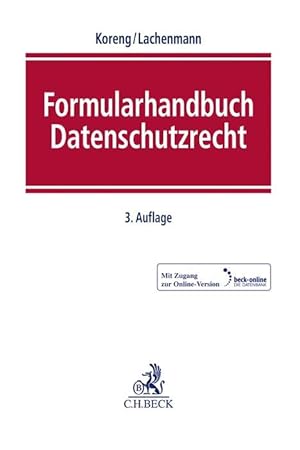 Bild des Verkufers fr Formularhandbuch Datenschutzrecht zum Verkauf von moluna