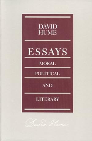 Seller image for Essays: Moral, Political, and Literary by Hume, David [Paperback ] for sale by booksXpress