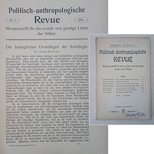 Politisch-anthropologische Revue. Monatsschrift für das soziale und geistige Leben der Völker. II...