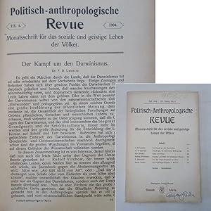 Politisch-anthropologische Revue. Monatsschrift für das soziale und geistige Leben der Völker. II...