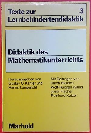 Bild des Verkufers fr Didaktik des Mathematikunterrichts. Texte zur Lernbehindertendidaktik 3. zum Verkauf von biblion2