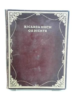 Bild des Verkufers fr Ricarda Huch: Gedichte zum Verkauf von World of Rare Books