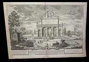 Bild des Verkufers fr [Eau-forte ainsi lgende :] Veduta del Castello dell'Acqua Paola nel Monte Aureo. zum Verkauf von Babel Librairie