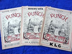 PUNCH or The London Charivari, 1936. 28 October,11th & 23rd November. 3 Original Magazines,