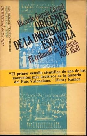 Imagen del vendedor de ORGENES DE LA INQUISICIN ESPAOLA. EL TRIBUNAL DE VALENCIA, 1478-1530. a la venta por Books Never Die