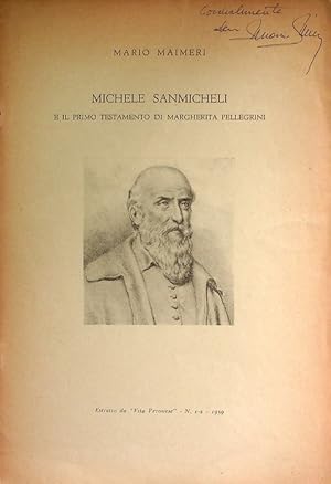 Immagine del venditore per Michele Sanmicheli e il primo testamento di Margherita Pellegrini.: Estratto da Vita Veronese - N. 1-2. 1959. venduto da Studio Bibliografico Adige