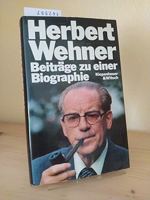 Bild des Verkufers fr Herbert Wehner. Beitrge zu einer Biographie. [Herausgegeben von Gerhard Jahn unter Mitwirkung von Reinhard Appel, Sven Backlund, Klaus Blling und Gnter Gaus]. zum Verkauf von Antiquariat Kretzer