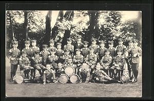 Ansichtskarte Hannover, Jungtempler-Trommler- und Pfeifer-Korps, 22. Distrikt IOGT 1912