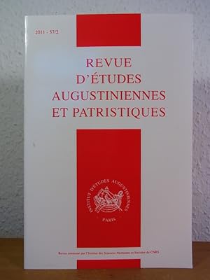 Bild des Verkufers fr Revue d'tudes Augustiniennes et patristiques 2011 - 57/2 zum Verkauf von Antiquariat Weber