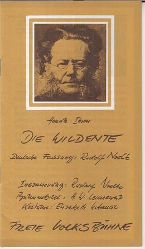 Imagen del vendedor de Programmheft zu: Die Wildente. - Spielzeit 1978 / 1979, Heft 4. - Inszenierung: Rudolf Noelte. - Mit: Peter Fricke, Veronika Fitz, Inge Keller u. a. a la venta por Antiquariat Carl Wegner