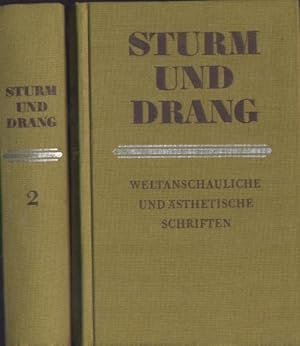 Bild des Verkufers fr Sturm und Drang. Weltanschauliche und sthetische Schriften. 2 Bnde zum Verkauf von Antiquariat Jochen Mohr -Books and Mohr-