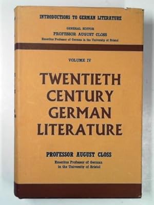 Seller image for Twentieth Century German literature: for sale by Cotswold Internet Books
