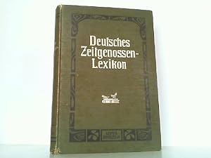 Deutsches Zeitgenossenlexikon. Biographisches Handbuch deutscher Männer und Frauen der Gegenwart.
