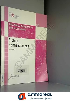 Immagine del venditore per Fiches connaissances. : Cycles 2 et 3 venduto da Ammareal