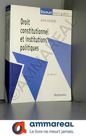 Seller image for Droit constitutionnel et institutions politiques for sale by Ammareal