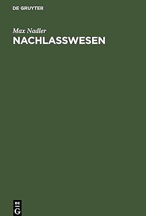 Seller image for Nachlasswesen for sale by moluna