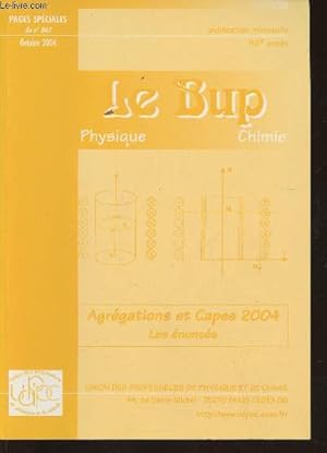 Seller image for Le Bup physique-chimie n867- Octobre 2004-Sommaire: Etude exprimentale des oscillateurs mcaniques- IRM et prix Nobel de mdecine physiologie 2003- L'imagerie mdicale et la tomographie par emission de psitions PET- etc. for sale by Le-Livre