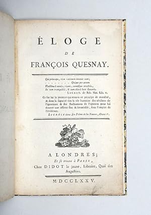 Imagen del vendedor de loge de Franois Quesnay. a la venta por Peter Harrington.  ABA/ ILAB.