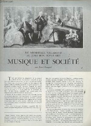 Immagine del venditore per Extrait du Courrier de l'Unesco n11, 1962 : Du Mnestrel vagabond au Juke Box populaire. Musique et Socit venduto da Le-Livre