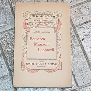 Petrarca, Manzoni e Leopardi.