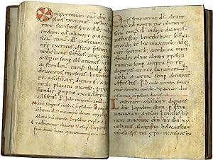 Liturgical Rites and Prayers used by a Bishop; in Latin, decorated manuscript on parchment