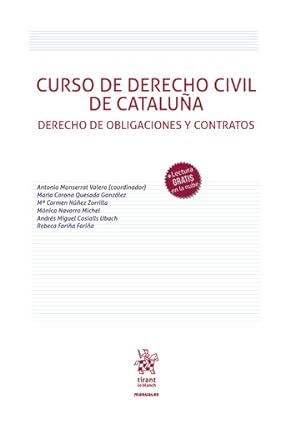 Bild des Verkufers fr Curso de Derecho Civil de Catalua. Derecho de obligaciones y contratos zum Verkauf von Vuestros Libros